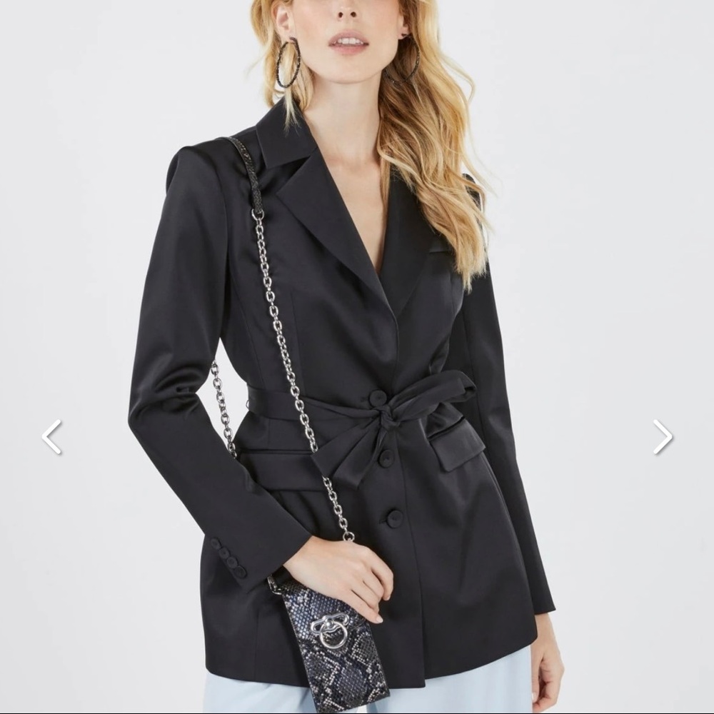 BCBG BELLE SATIN BLAZER